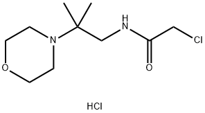 2-CHLORO-N-(2-METHYL-2-MORPHOLIN-4-YLPROPYL)ACETAMIDE HYDROCHLORIDE Struktur