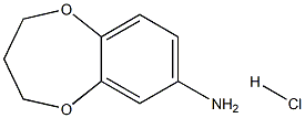 3,4-dihydro-2H-1,5-benzodioxepin-7-amine hydrochloride Struktur