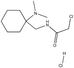 2-CHLORO-N-{[1-(DIMETHYLAMINO)CYCLOHEXYL]METHYL}ACETAMIDE HYDROCHLORIDE Struktur