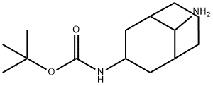 tert-butyl N-{9-aminobicyclo[3.3.1]nonan-3-yl}carbamate Struktur