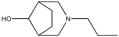 3-propyl-3-azabicyclo[3.2.1]octan-8-ol Struktur