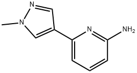 6-(1-METHYL-1H-PYRAZOL-4-YL)PYRIDIN-2-AMINE Struktur