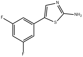 2-Amino-5-(3,5-difluorophenyl)thiazole Struktur