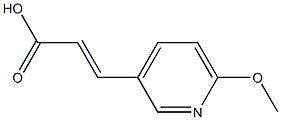 (E)-3-(6-methoxypyridin-3-yl)acrylic acid Struktur