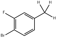 2-Fluoro-4-(methyl-d3)-bromobenzene Struktur