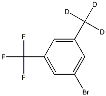 3-Trifluoromethyl-5-(methyl-d3)-bromobenzene Struktur