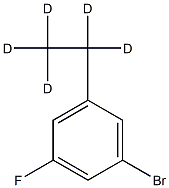 3-Fluoro-5-(ethyl-d5)-bromobenzene Struktur