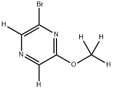 2-Bromo-6-methoxypyrazine-d5 Struktur