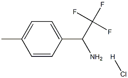 2,2,2-TRIFLUORO-1-P-TOLYL-ETHYLAMINE HYDROCHLORIDE Struktur