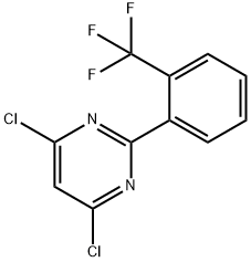 4,6-Dichloro-2-(2-trifluoromethylphenyl)pyrimidine Struktur