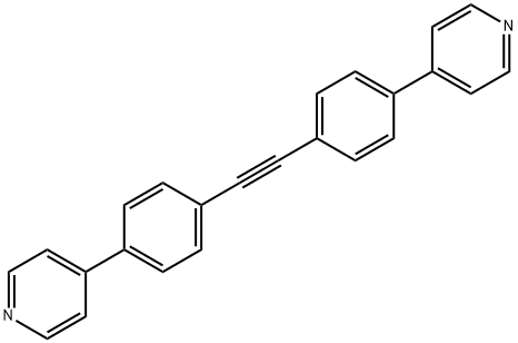 1,2-bis(4-(pyridin-4-yl)phenyl)ethyne Struktur