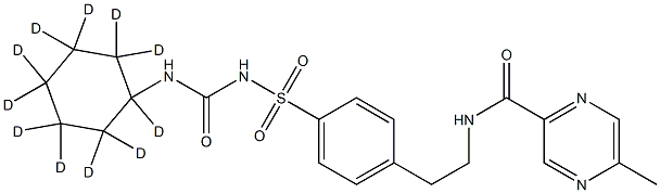 グリピジド‐D11 化學(xué)構(gòu)造式