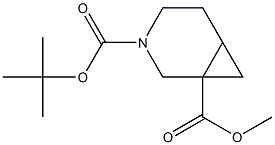 3-(tert-butyl) 1-methyl 3-azabicyclo[4.1.0]heptane-1,3-dicarboxylate Struktur