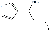 1-(FURAN-3-YL)ETHAN-1-AMINE HYDROCHLORIDE Struktur