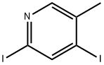 2, 4-Diiodo-5-methylpyridine Struktur