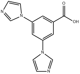 3,5-di(1H-imidazol-1-yl)benzoic acid Struktur