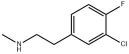 [2-(3-chloro-4-fluorophenyl)ethyl](methyl)amine Struktur