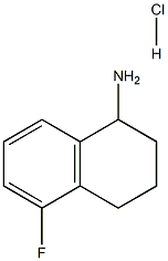 5-FLUORO-1,2,3,4-TETRAHYDRONAPHTHALEN-1-AMINE HYDROCHLORIDE Struktur