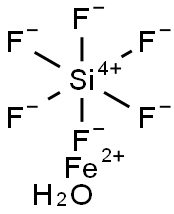 ferrous hexafluorosilicate hexahydrate Struktur