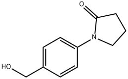 1-[4-(hydroxymethyl)phenyl]pyrrolidin-2-one Struktur