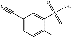 5-cyano-2-fluoroBenzenesulfonamide Struktur