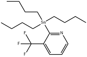 2-Tributylstannyl-3-trifluoromethylpyridine Struktur