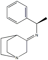 N-((R)-1-phenylethyl)-3-quinuclidinimine Struktur