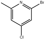 Pyridine, 2-bromo-4-chloro-6-methyl- Struktur