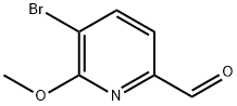 5-Bromo-6-methoxy-pyridine-2-carbaldehyde Struktur