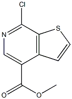 methyl 7-chlorothieno[2,3-c]pyridine-4-carboxylate Struktur