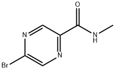 5-bromo-N-methylpyrazine-2-carboxamide Struktur