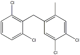 Benzene,1,2-dichloro-4-[(2,6-dichlorophenyl)methyl]-5-methyl- Struktur