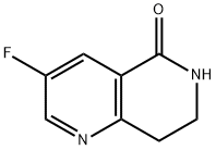 3-fluoro-5,6,7,8-tetrahydro-1,6-naphthyridin-5-one Struktur