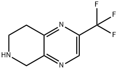 Pyrido[3,4-b]pyrazine, 5,6,7,8-tetrahydro-2-(trifluoromethyl)- Struktur