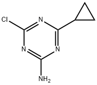 2-Amino-4-chloro-6-cyclopropyl-1,3,5-triazine Struktur