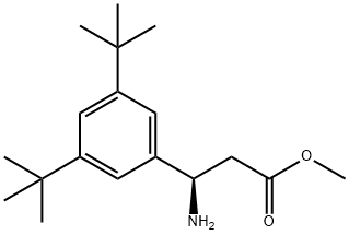 METHYL (3R)-3-AMINO-3-(3,5-DI-TERT-BUTYLPHENYL)PROPANOATE Struktur