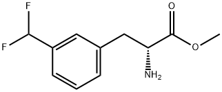 METHYL (2R)-2-AMINO-3-[3-(DIFLUOROMETHYL)PHENYL]PROPANOATE Struktur