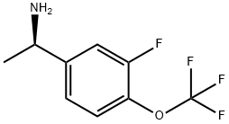 (1R)-1-[3-FLUORO-4-(TRIFLUOROMETHOXY)PHENYL]ETHYLAMINE Struktur