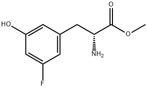 METHYL (2R)-2-AMINO-3-(3-FLUORO-5-HYDROXYPHENYL)PROPANOATE Struktur