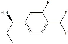 (1R)-1-[4-(DIFLUOROMETHYL)-3-FLUOROPHENYL]PROPYLAMINE Struktur