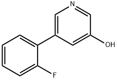 3-Hydroxy-5-(2-fluorophenyl)pyridine Struktur