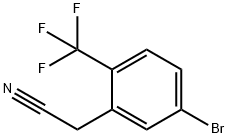 Benzeneacetonitrile, 5-bromo-2-(trifluoromethyl)- Struktur