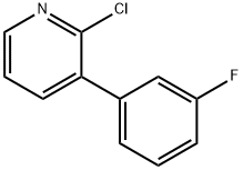 2-Chloro-3-(3-fluorophenyl)pyridine Struktur