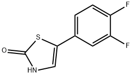 2-Hydroxy-5-(3,4-difluorophenyl)thiazole Struktur