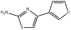 2-Amino-4-(3-furyl)thiazole Struktur