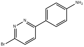 3-Bromo-6-(4-aminophenyl)pyridazine Struktur