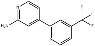 4-[3-(TRIFLUOROMETHYL)PHENYL]PYRIDIN-2-AMINE Struktur