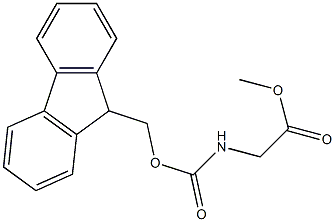 methyl 2-((((9H-fluoren-9-yl)methoxy)carbonyl)amino)acetate Struktur