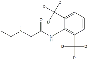 N-[2,6-bis(trideuteriomethyl)phenyl]-2-(ethylamino)acetamide Struktur