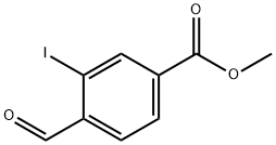 Benzoic acid, 4-formyl-3-iodo-, methyl ester Struktur